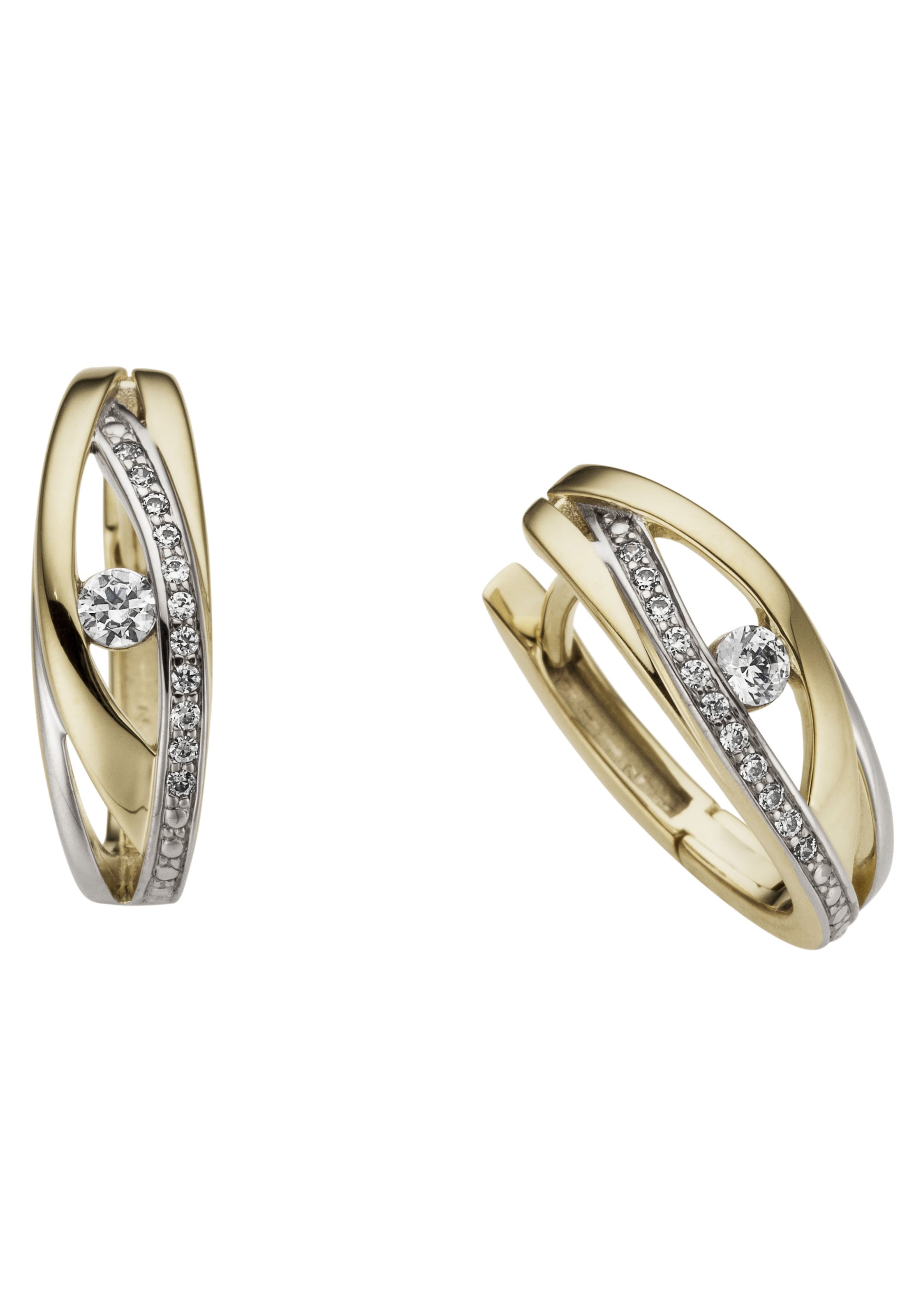 FIRETTI Creolen in Gold: Vorderseite