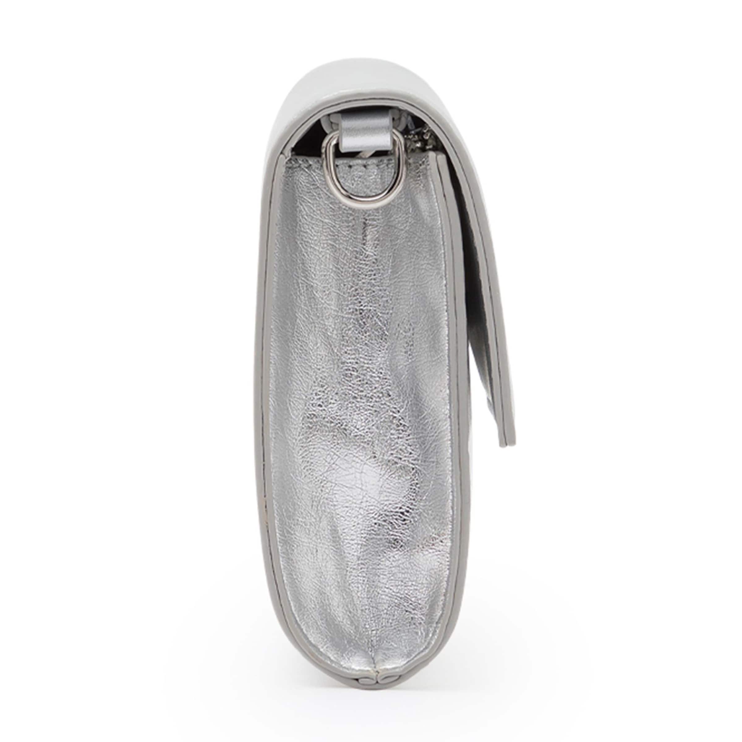 Sac à bandoulière L.CREDI en argent