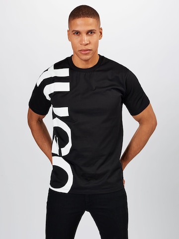 T-Shirt 'DAWS211' HUGO en noir : devant