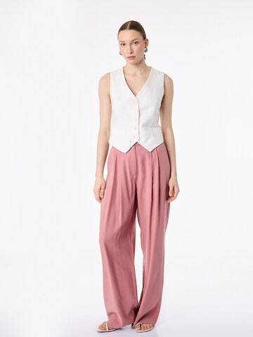 Koton Wide leg Bandplooibroek in Roze: voorkant