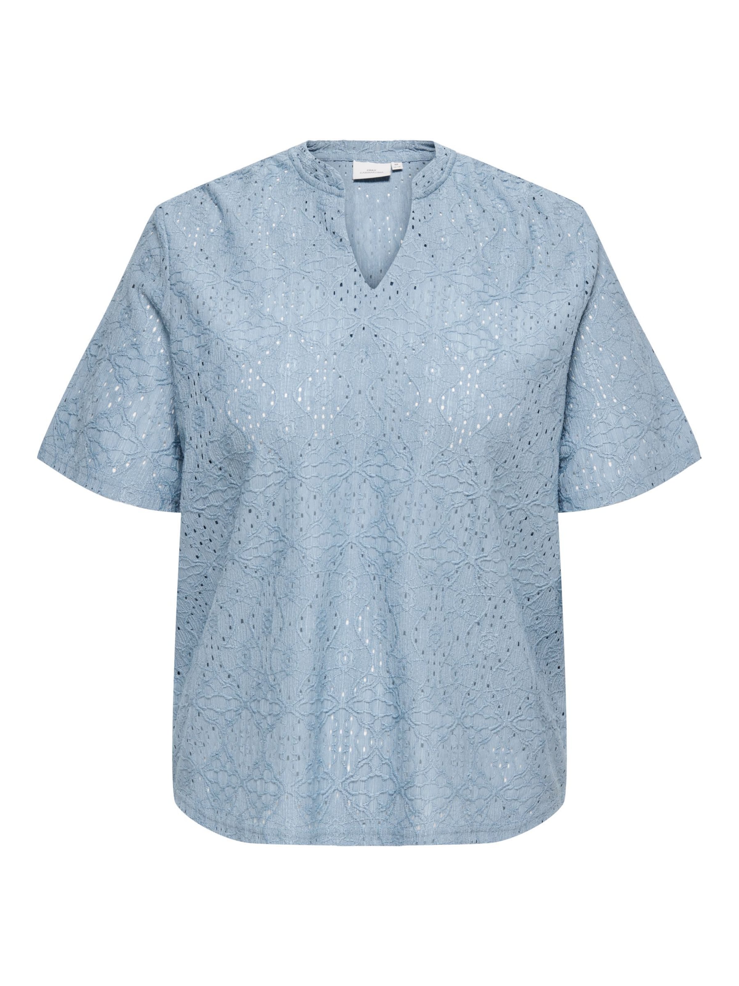 ONLY Carmakoma Blouse in Blue: front