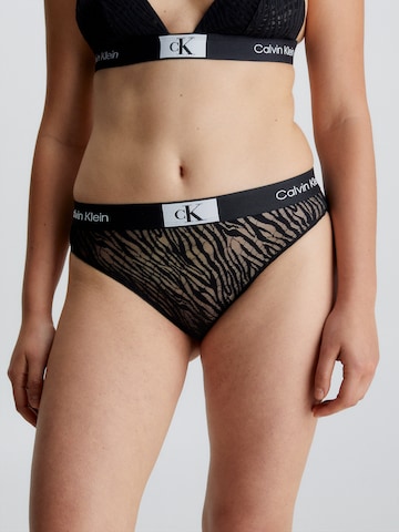 Slip Calvin Klein Underwear en noir : devant