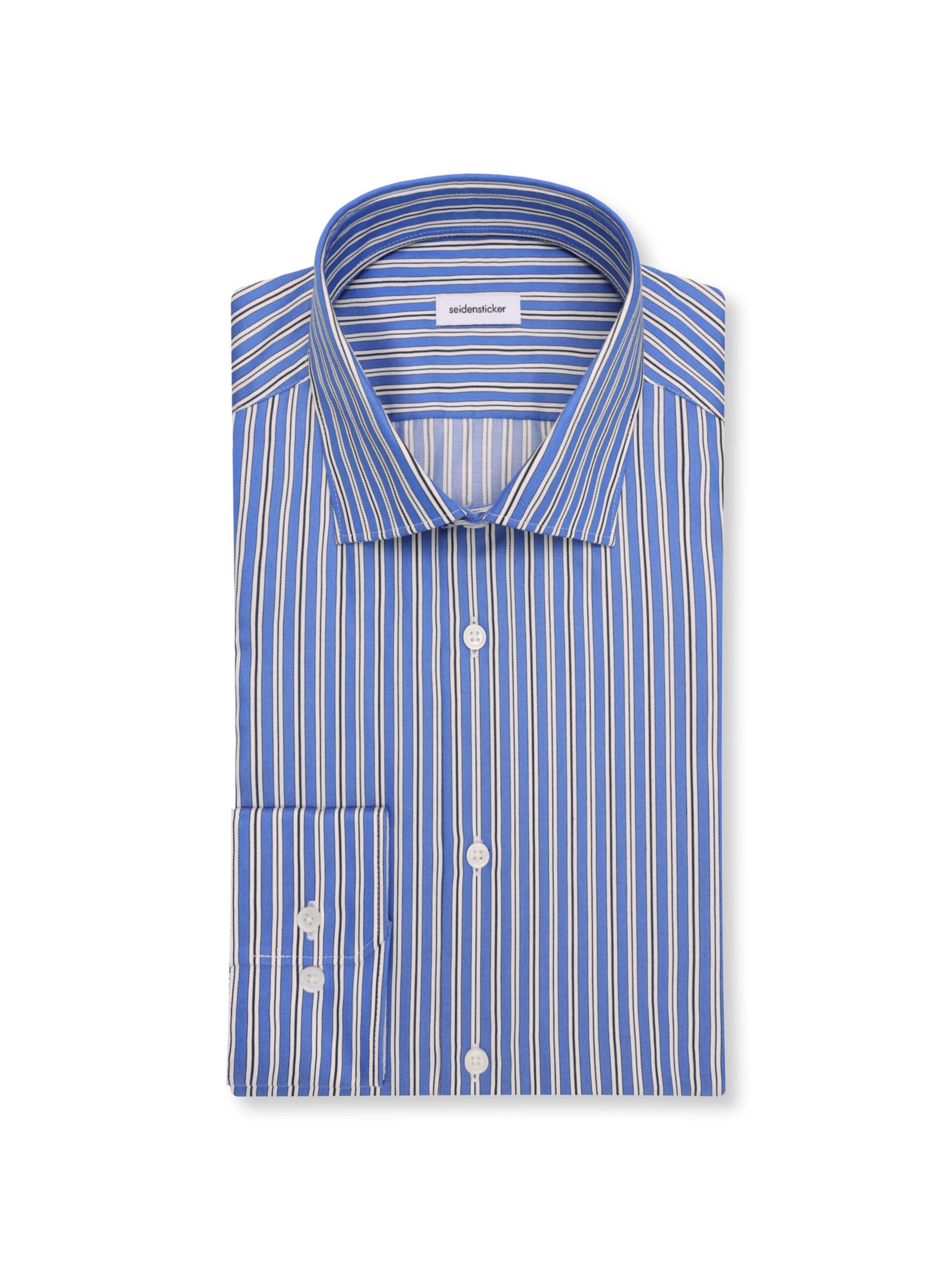 Coupe regular Chemise business 'Schwarze Rose' SEIDENSTICKER en bleu