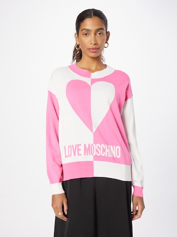 Love Moschino - Pullover em rosa: frente