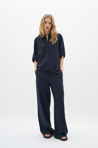 InWear regular Bukser med fals 'Dolina ' i blå