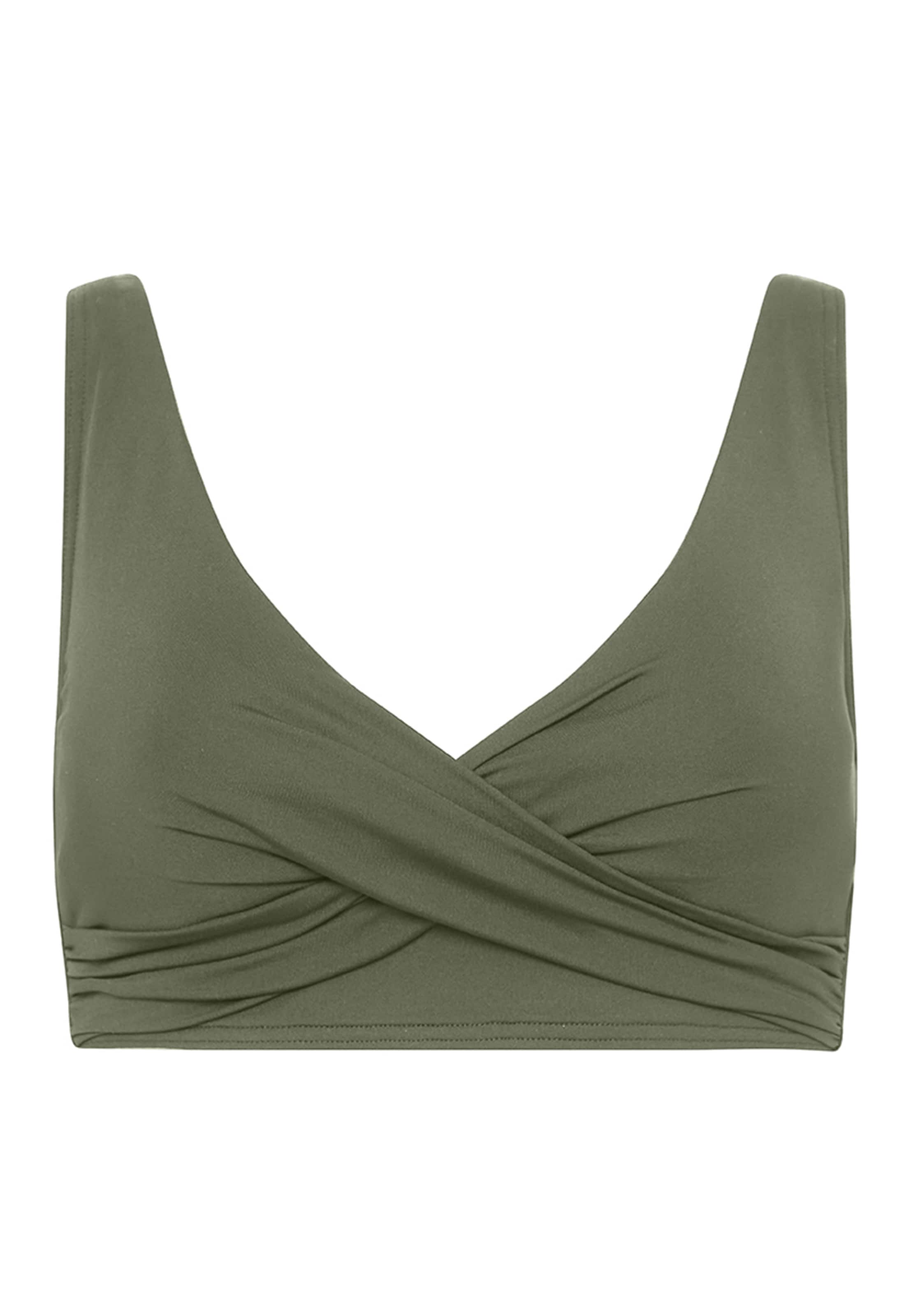 SEA LEVEL T-shirt Bikinitop 'Essentials Edit' in Groen: voorkant