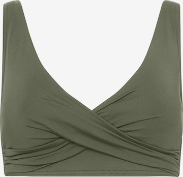 SEA LEVEL T-shirt Bikinitop 'Essentials Edit' in Groen: voorkant