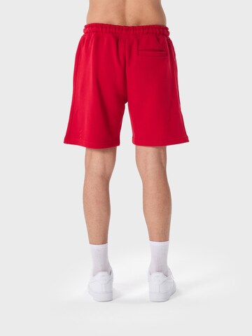 Ossy Homer Loose fit Workout Pants '450 GSM' in Red