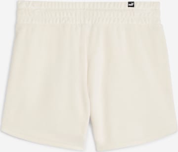 Regular Pantalon 'ESS Elevated 5' PUMA en blanc