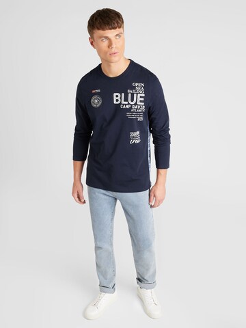 T-Shirt 'Atlantic Crossing' CAMP DAVID en bleu