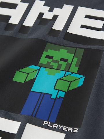 T-Shirt 'Minecraft' NAME IT en gris