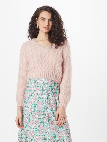 Pull-over Tally Weijl en rose : devant