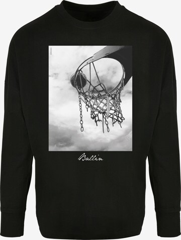 Mister Tee Shirt 'Ballin 2.0' in Black: front