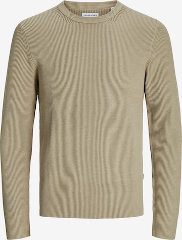 Pull-over 'JJEPerfect' JACK & JONES en beige : devant
