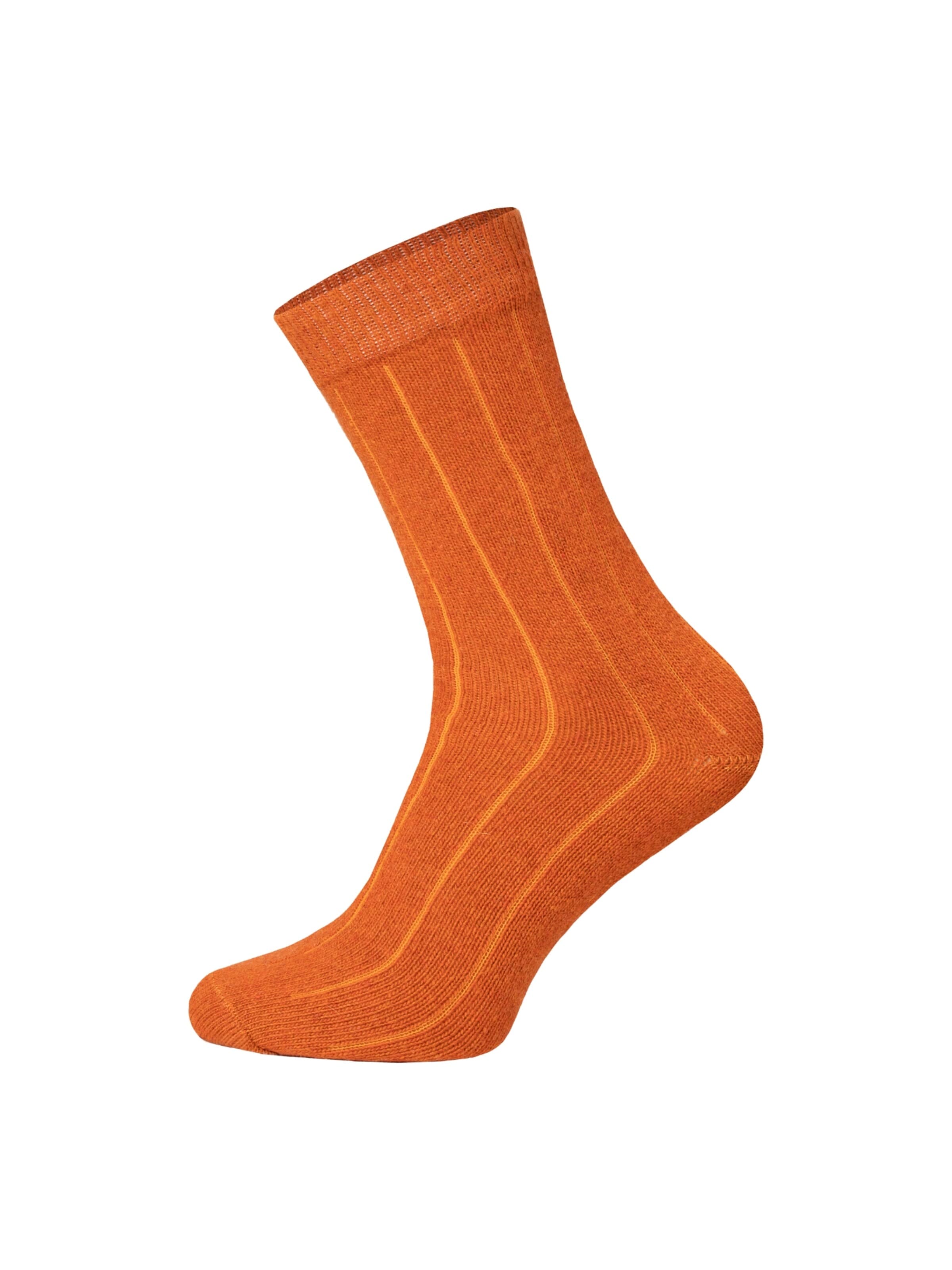 HomeOfSocks Socken 'HOS218'‌‌‌‌‌‌‌‌‌ in Orange: Vorderseite