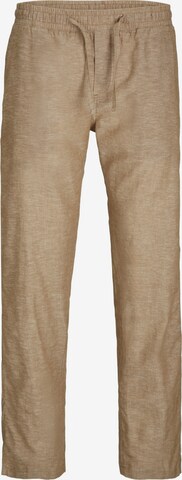 Regular Pantalon à pince 'Kane Summer' JACK & JONES en marron : devant