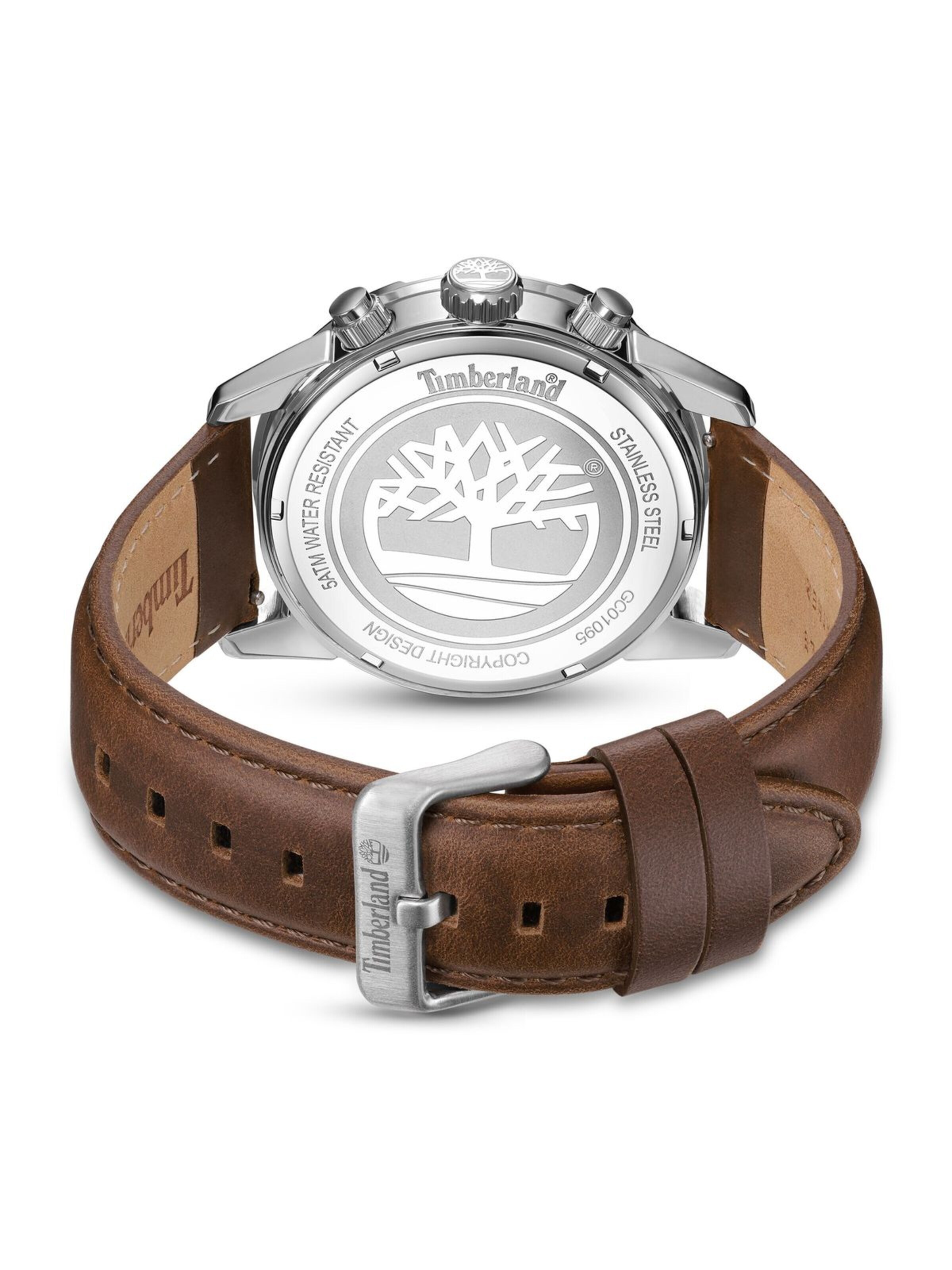 TIMBERLAND Analoguhr 'Chronograph Hampton Harbour'‌‌‌‌ in Braun