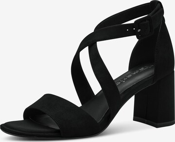 TAMARIS - Sandalias en negro: frente