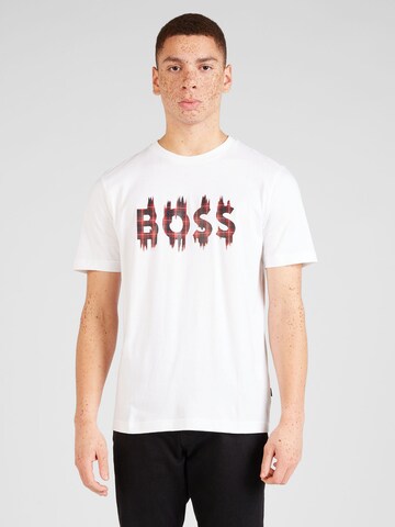 BOSS T-Shirt in Weiß: Vorderseite
