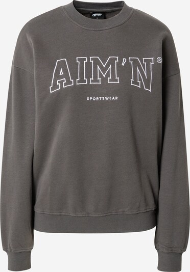 aim'n Sweatshirt in Dark grey / White, Item view