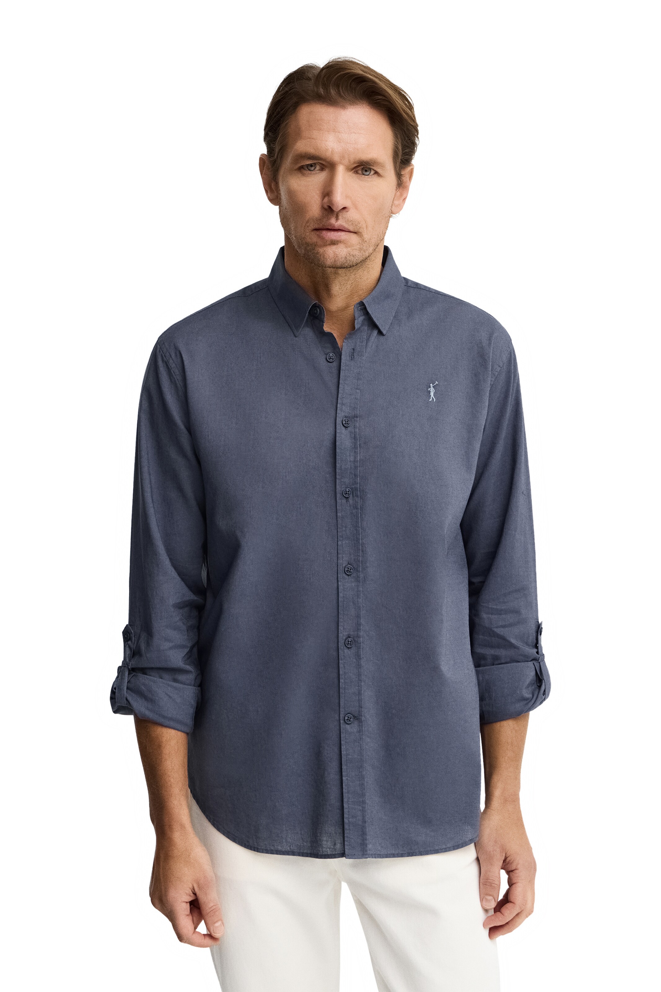 Polo Club Regular fit Button Up Shirt in Blue