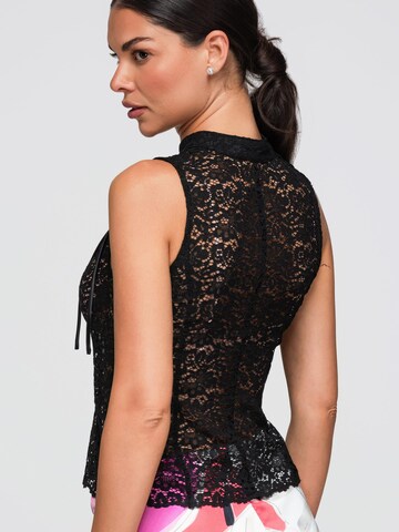 Camicia da donna di Ombre in nero