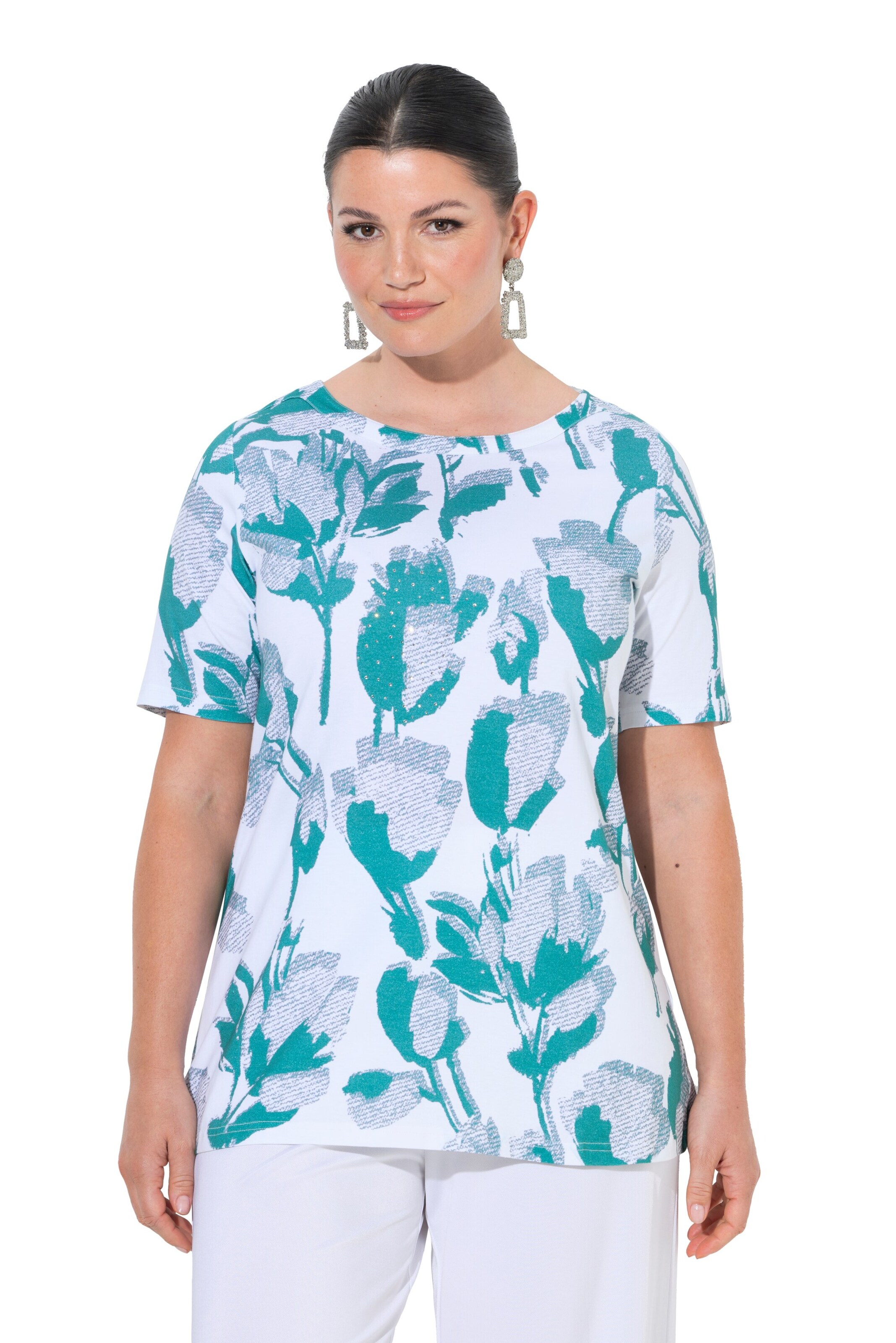 Ulla Popken Shirt in Blauw: voorkant