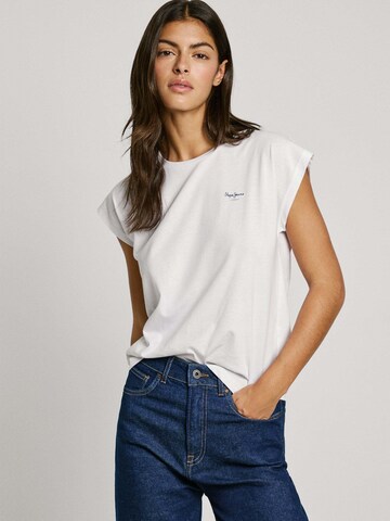 Maglietta 'Blooma' di Pepe Jeans in bianco: frontale