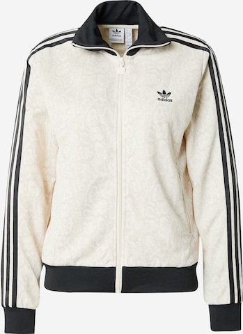 ADIDAS ORIGINALS - Sudadera con cremallera en blanco: frente