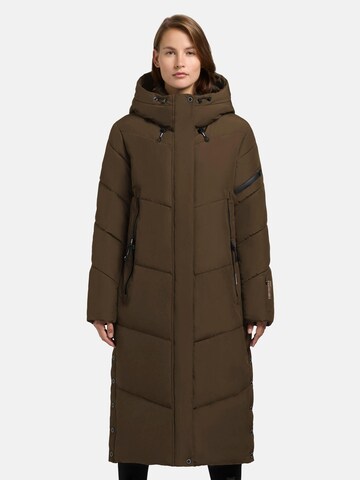 khujo Winter Coat 'Sonje6-YM' in Brown: front