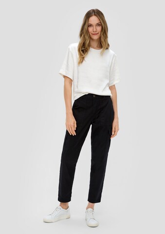 Regular Pantalon cargo s.Oliver en noir