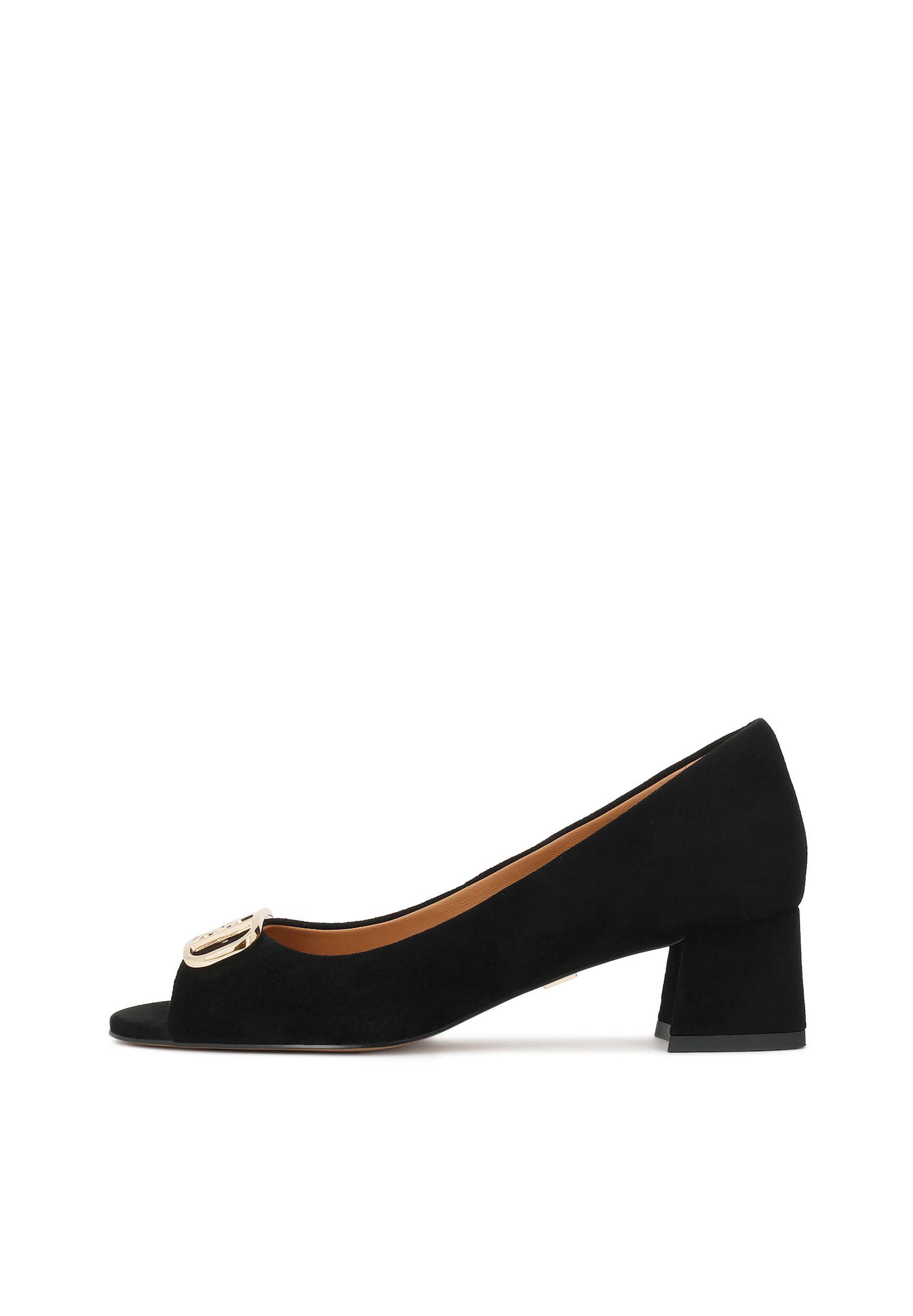 Kazar Pumps in gold / schwarz, Produktansicht