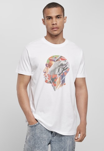 Tricou 'Legend Head' de la Mister Tee pe alb: față