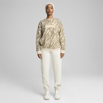 PUMA Sweatshirt 'ESS+ ANIMAL' in Braun