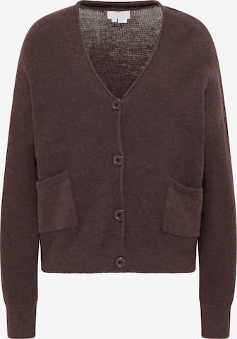 Cardigan 'Teylon' RISA en marron : devant