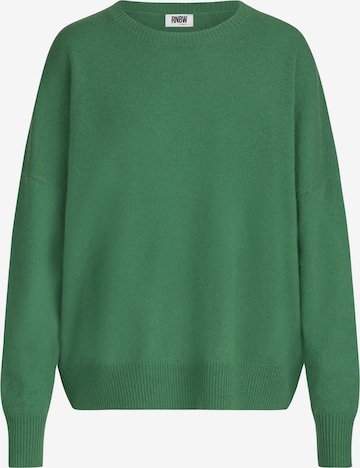 Rainbow Cashmere Sweater in Green: front