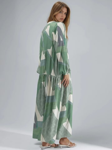 Hiccup Shirt Dress in Green