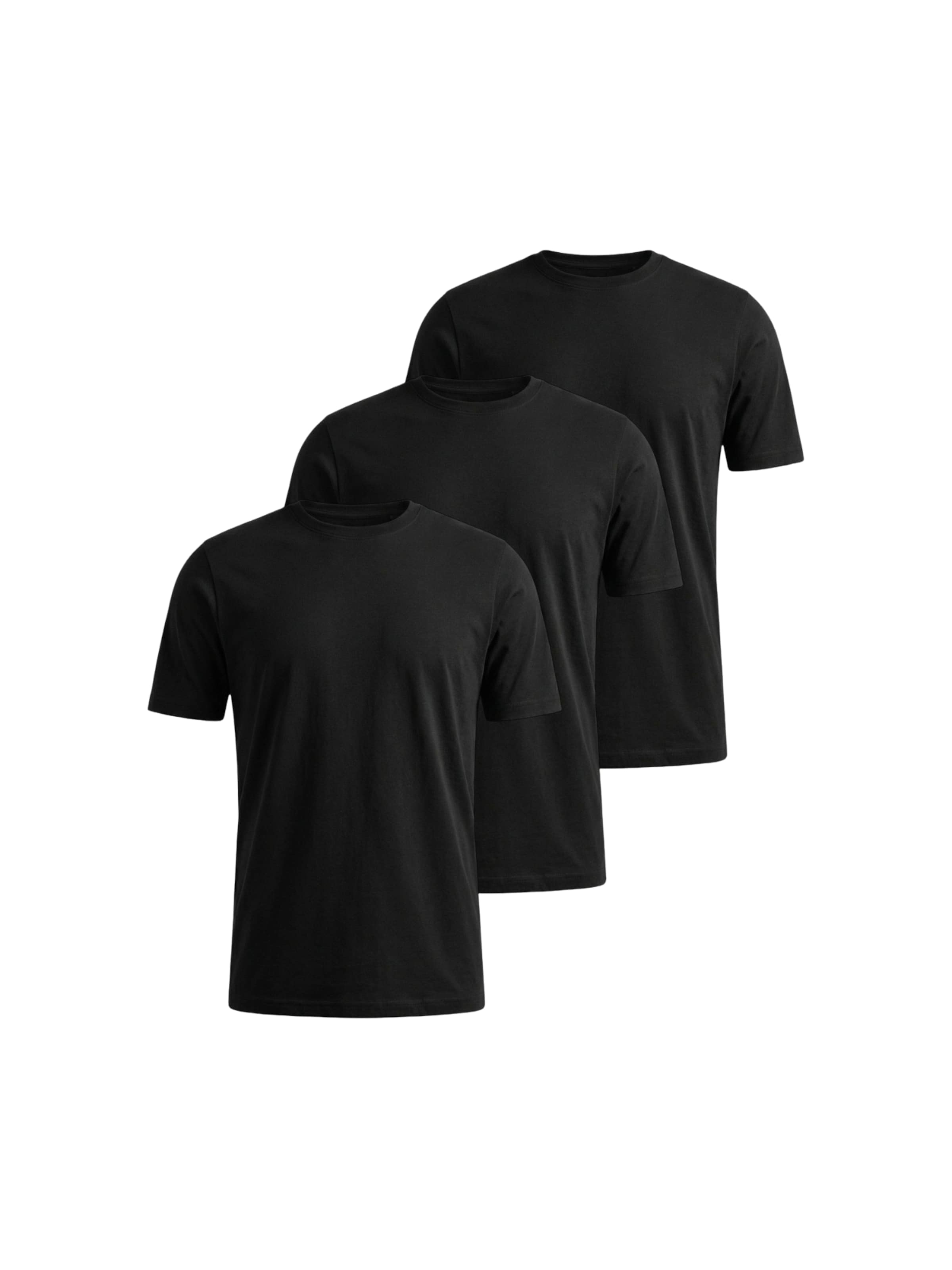 TEESHOPPEN - Camisa ' Basic T ' em preto: frente