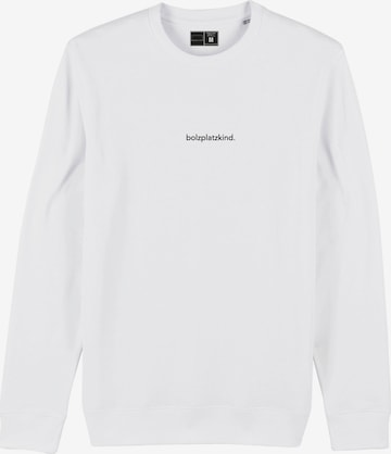 Bolzplatzkind Sweatshirt in White: front