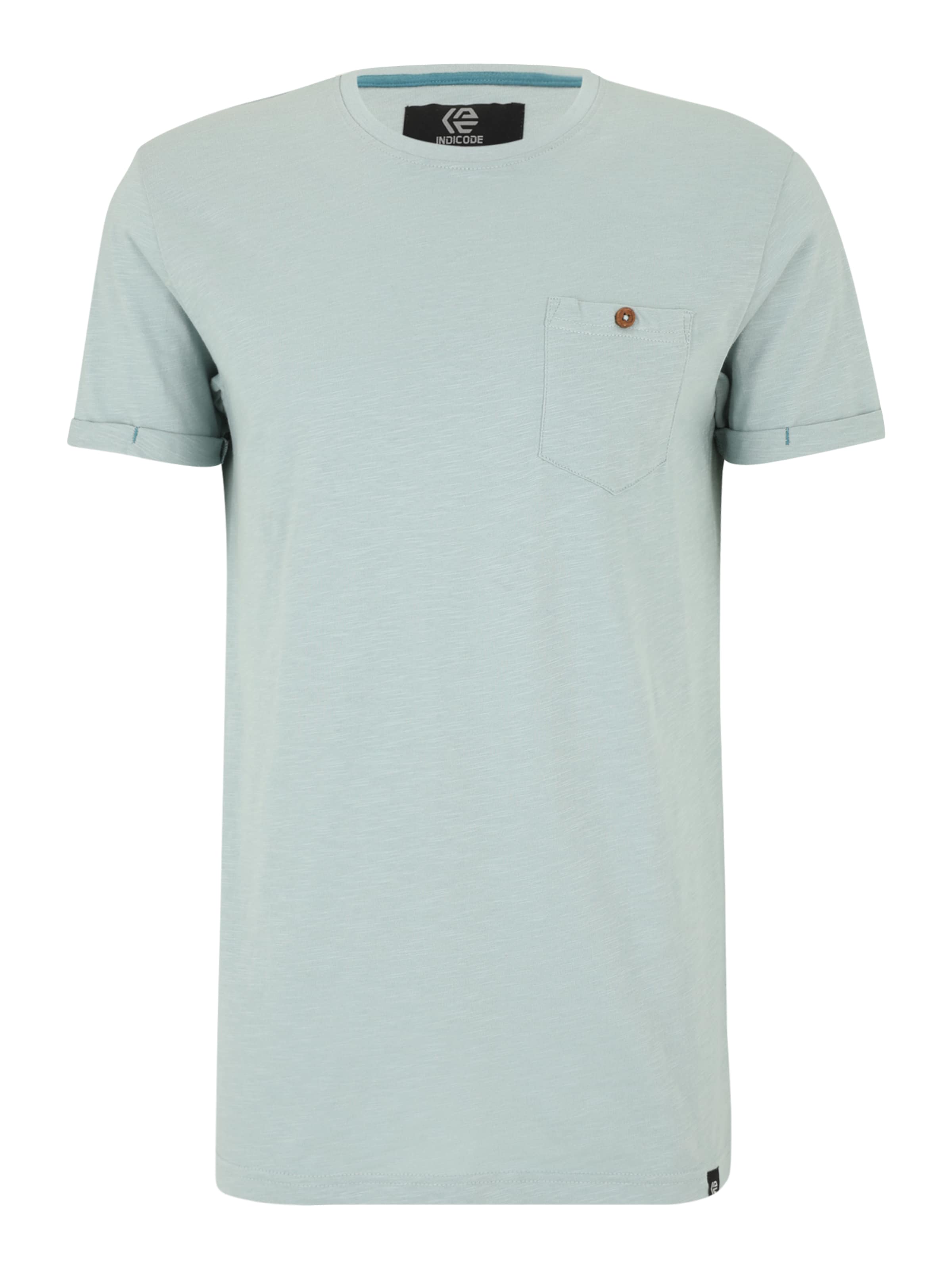 INDICODE JEANS T-Shirt 'Giuse' in Grün: Vorderseite