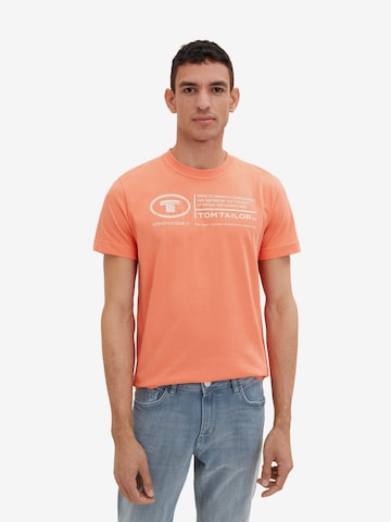 TOM TAILOR قميص بلون برتقالي: الأمام
