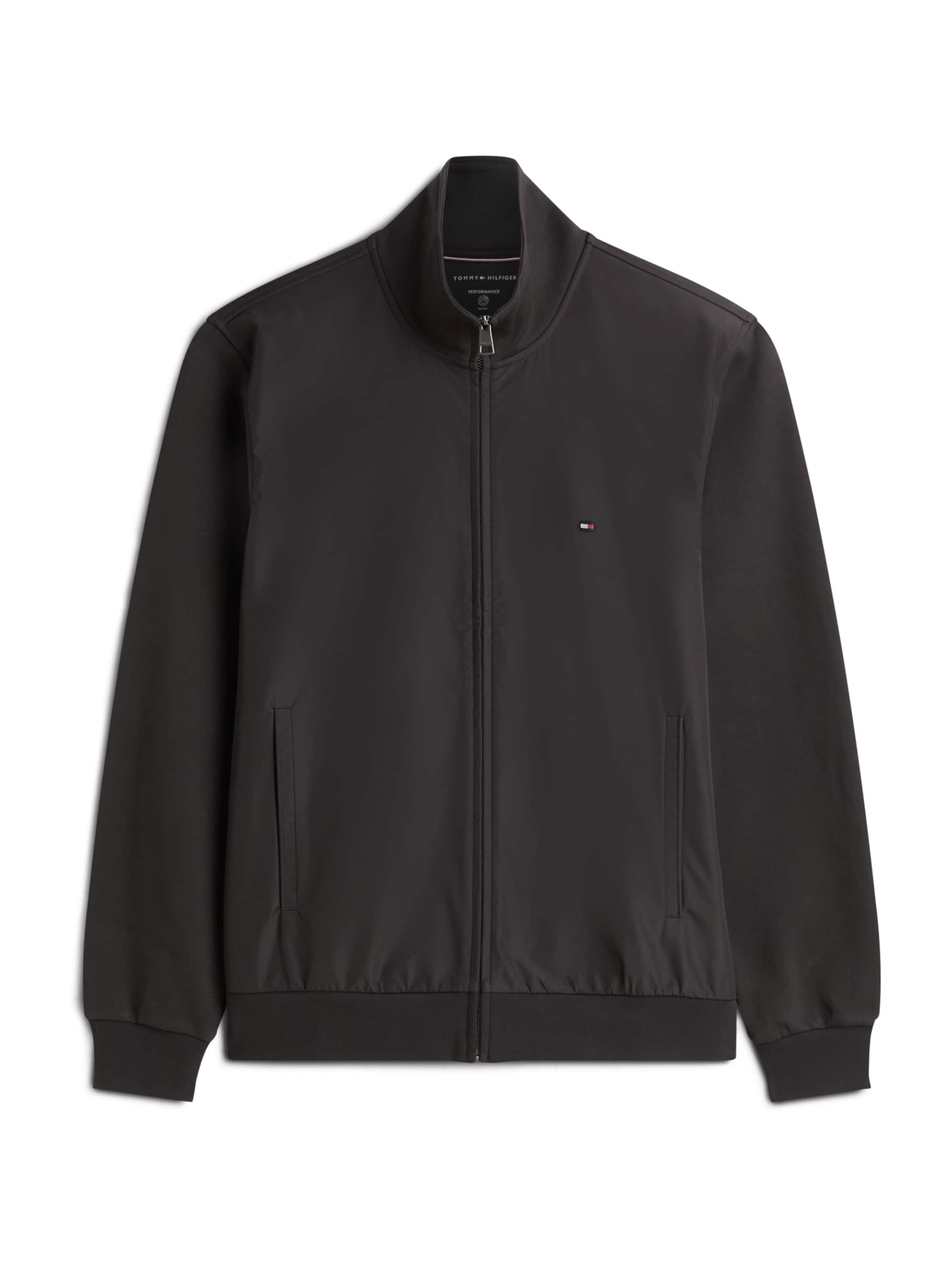 Veste de survêtement 'Essential' TOMMY HILFIGER en noir : devant