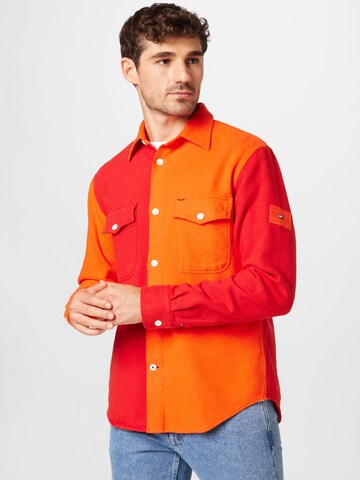 TOMMY HILFIGER Regular fit Overhemd in Rood: voorkant