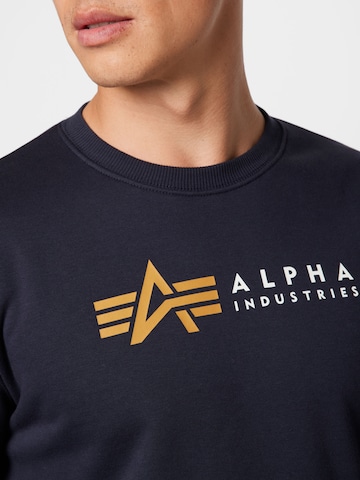 ALPHA INDUSTRIES Sweatshirt i blå