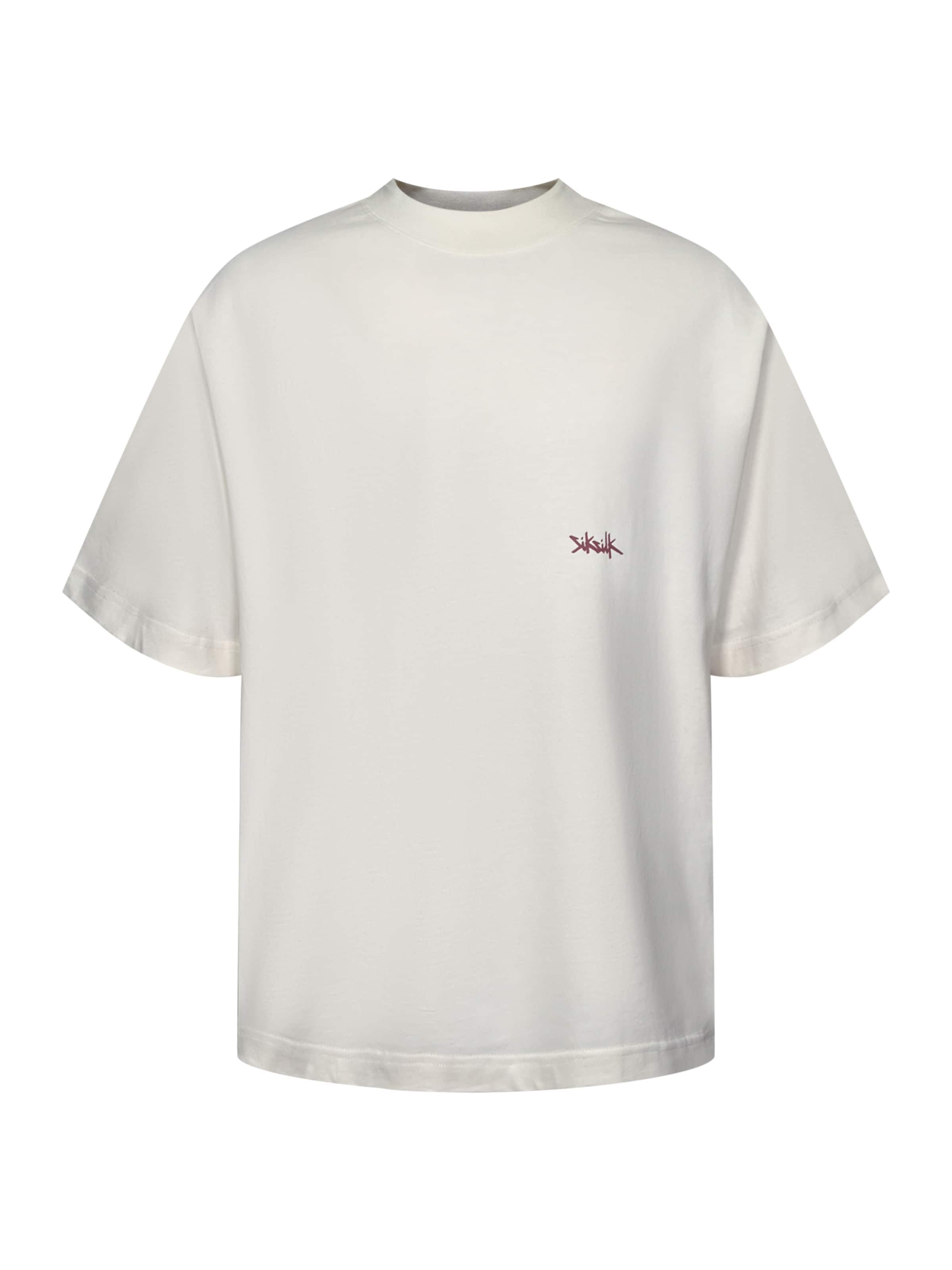 T-Shirt SikSilk en blanc : devant