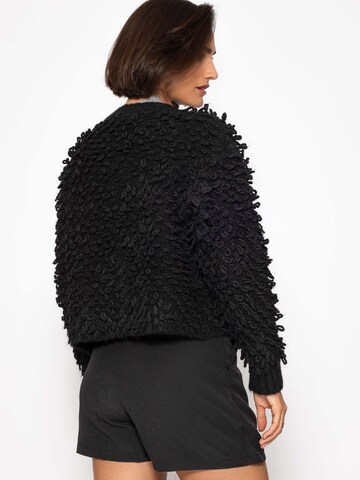 SASSYCLASSY Oversizestrickjacke‌‌‌‌‌‌‌‌‌ in Schwarz