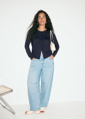 MANGO Strickjacke 'LUCCA' in Blau