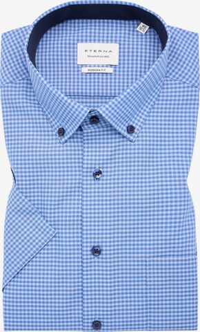 ETERNA Regular fit Button Up Shirt in Blue