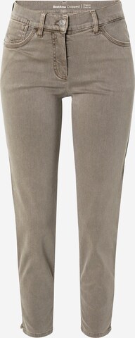 GERRY WEBER Slimfit Jeans in Beige: predná strana