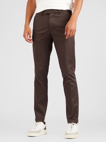 JACK & JONES Regular Chino Pants 'MARCO' in Brown: front